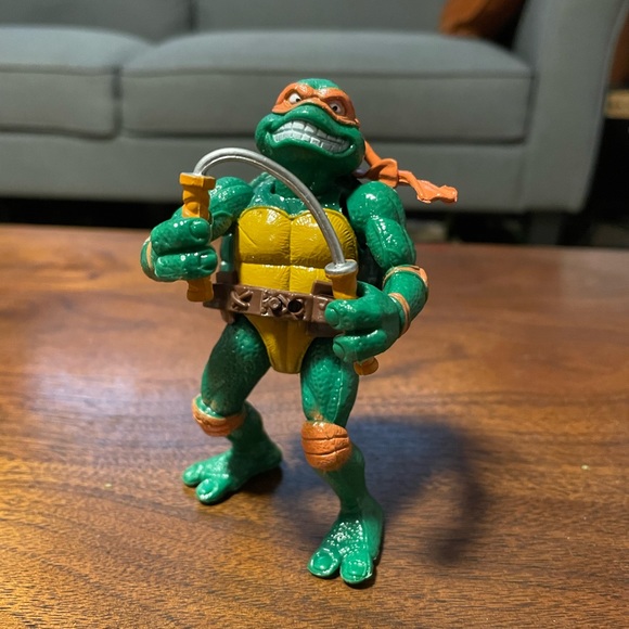 🔥 Michelangelo Teenage Mutant Ninja Turtles TMNT Action Figure Cowabunga!! 🔥 - Picture 2 of 6